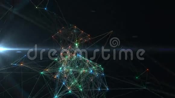 抽象技术背景4k视频的预览图
