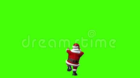 圣诞老人爬上梯子Chroma键无缝环视频的预览图
