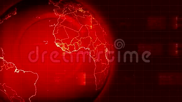 红色抽象地球概念视频的预览图