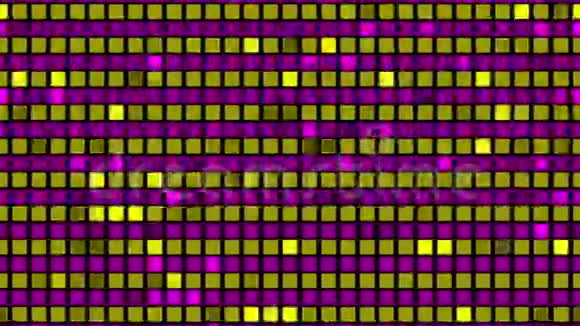 闪光金和紫色方块循环视频的预览图