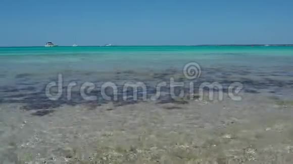 科洛尼亚圣约迪西班牙迷人的海滩埃斯特伦克的惊人景观它赢得了加勒比海滩的声誉视频的预览图