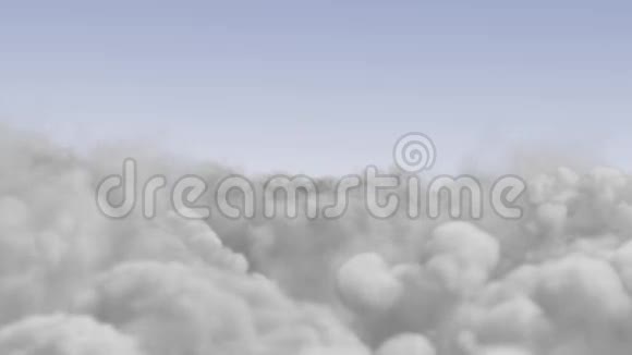 在阳光明媚的一天在云上飞翔视频的预览图