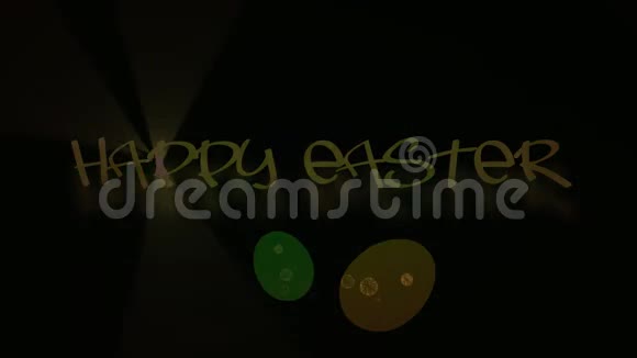 复活节快乐与鸡蛋动画视频的预览图