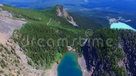 风景空中班夫加拿大视频的预览图
