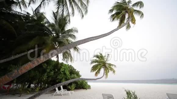沙滩和海浪沙滩和海浪马尔代夫视频的预览图