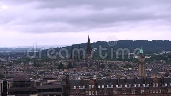 爱丁堡城市的景色视频的预览图