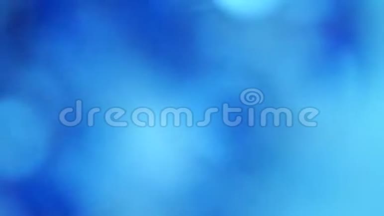 蓝色背景的模糊灯光视频的预览图
