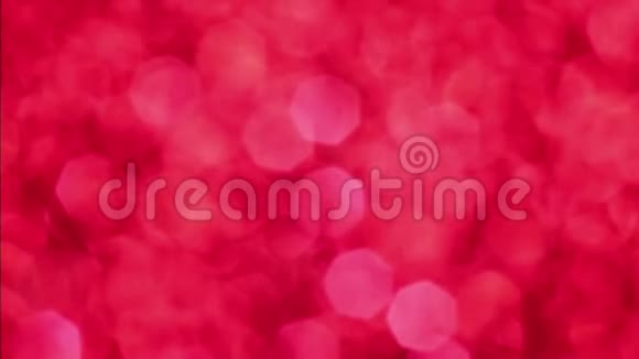 红色圣诞快乐神奇的bokeh灯背景魅力快乐情人节壁纸视频的预览图