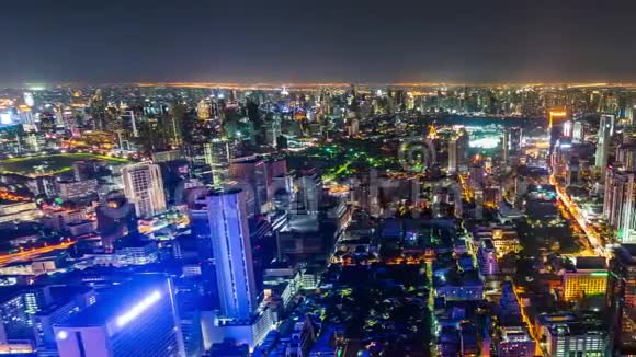 泰国曼谷夜晚的时光流逝视频的预览图