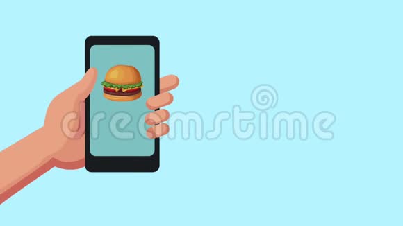 汉堡在线订购智能手机高清动画视频的预览图
