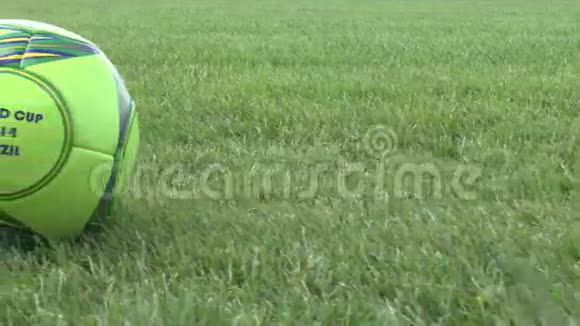 体育场草地上的足球视频的预览图