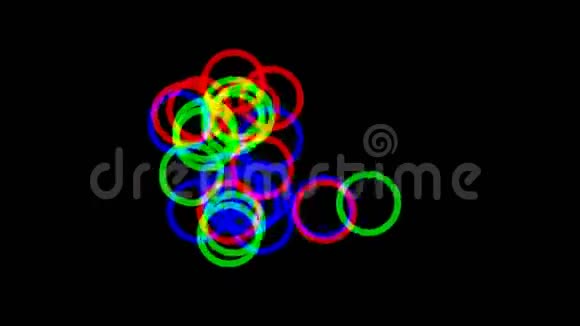 彩色VJ镜头背景纹理圆圈视频的预览图