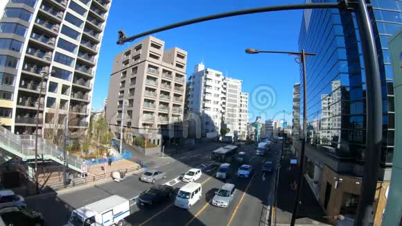 东京市区城市街道的时间流逝白天拍摄视频的预览图