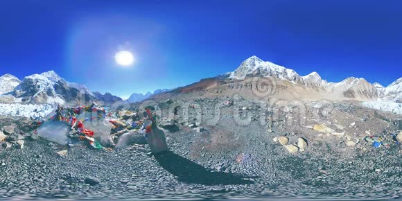 库布冰川珠穆朗玛峰大本营360伏哈姆布谷萨加马塔国家公园尼泊尔喜马拉雅山EBC视频的预览图