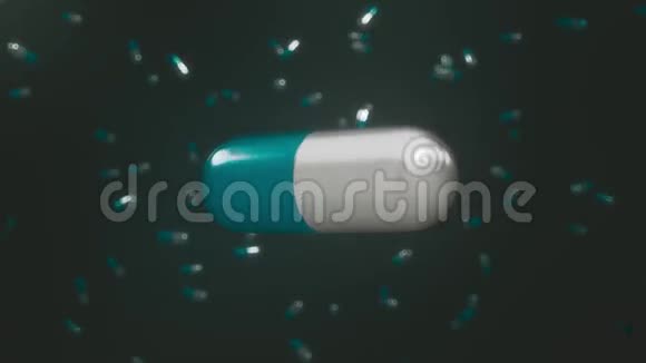 漂浮在黑色背景上的青花丸视频的预览图