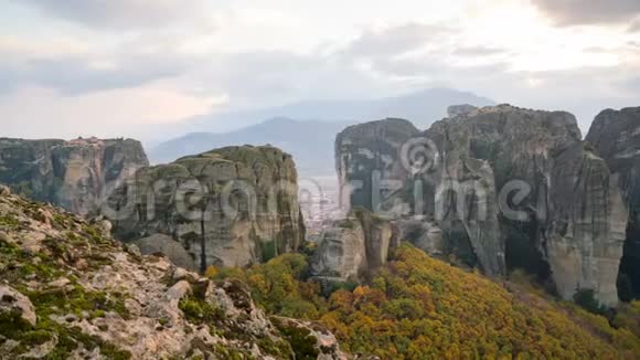 希腊的流星修道院视频的预览图