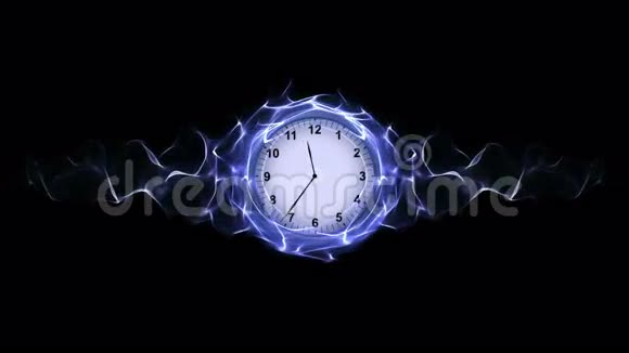 纤维圈时钟时间概念动画渲染背景循环视频的预览图
