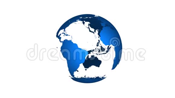 地球旋转地球仪动画4k视频视频的预览图