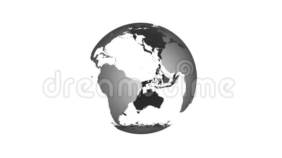 地球旋转地球仪动画4k视频视频的预览图