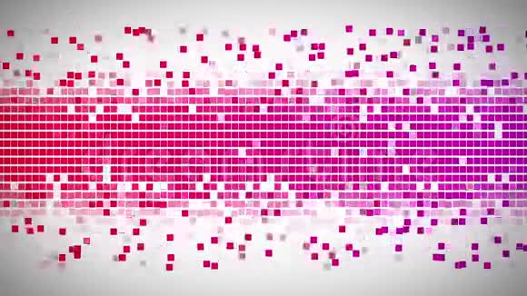 红色和粉红色的方块移动得很快视频的预览图