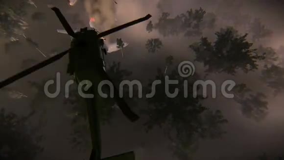 在树林里营救一架坠毁的飞机视频的预览图