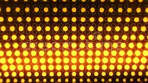黄金发光霓虹灯圈抽象运动背景VJ循环视频的预览图