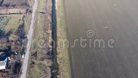 田灌系统下层的渠道水稻种植基础设施视频的预览图