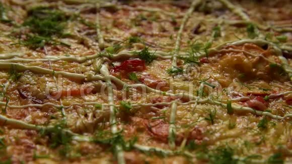 美味的披萨背景视频的预览图