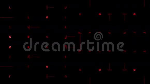 红色移动字母和线条视频的预览图