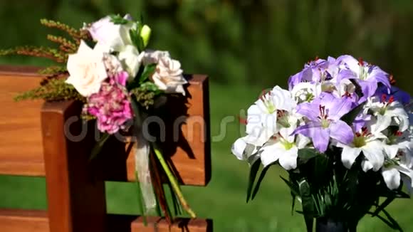 葡萄园的花园婚礼场地视频的预览图