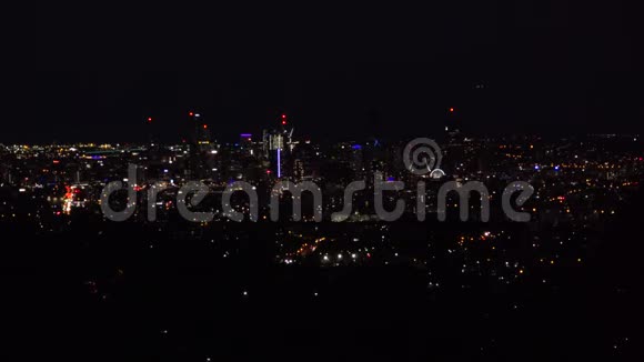 从库特山俯瞰布里斯班城视频的预览图
