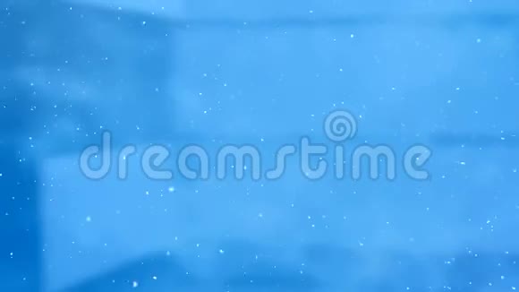 带蓝色背景的降雪视频的预览图