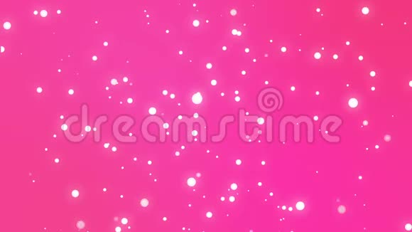 可爱浪漫的粉红色背景与闪闪发光的粒子视频的预览图