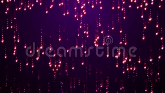 紫罗兰粒子闪烁的魅力雨视频的预览图