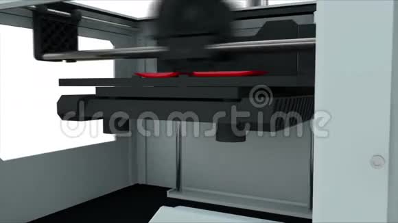 3D打印设备创建3D文本整个过程是加速的现实动画视频的预览图