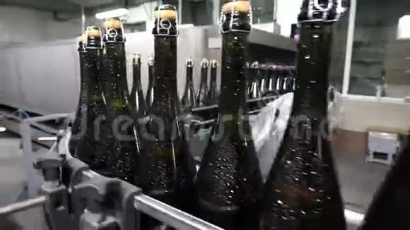 瓶装和密封输送生产线酒厂视频的预览图