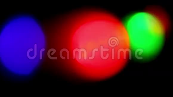 闪烁的LED在夜间发光视频的预览图