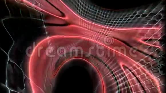 抽象红色隧道背景视频的预览图