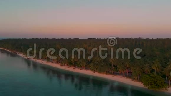 菲律宾巴拉巴克坎达拉曼岛热带天堂海岸视频的预览图