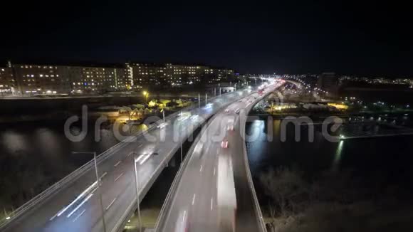 斯德哥尔摩市晚上视频的预览图