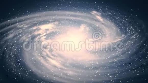 一个有旋转星系的美丽空间场景视频的预览图