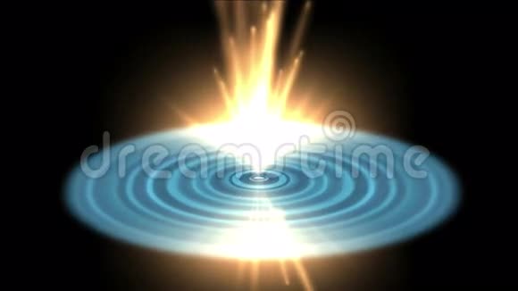 宇宙星系爆炸光科幻环粒子波纹能量视频的预览图