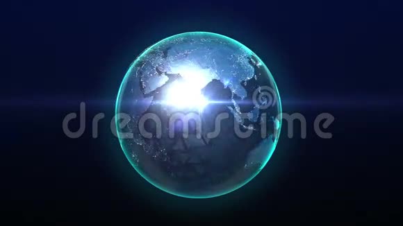 旋转地球扩展全球通信3D视频的预览图