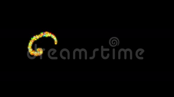 2016用五颜六色的颗粒和黑色制成的新年快乐视频的预览图