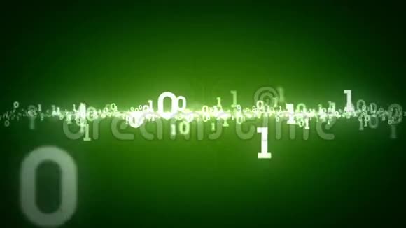 二进制数字放大绿色视频的预览图