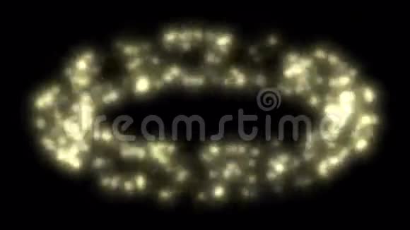 金星能量环射线光环空间圆形椭圆孔隧道点粒子视频的预览图