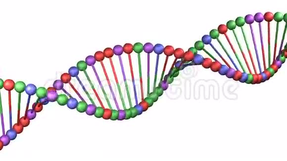 概念DNA分子掉头3D绘制视频的预览图