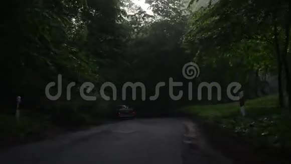 车交通雾路视频的预览图