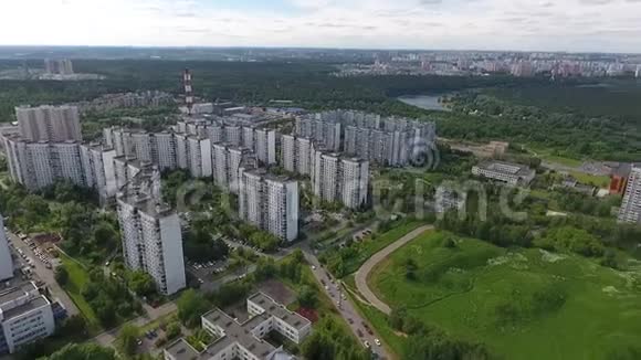 俄罗斯莫斯科西部行政区上空视频的预览图