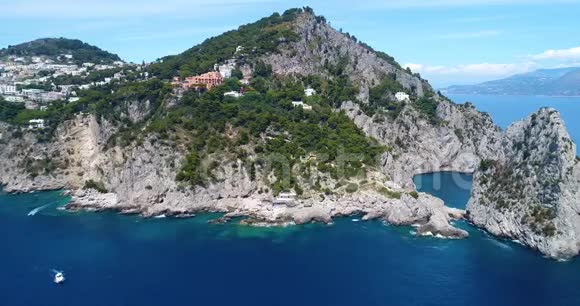 卡普里岛的鸟瞰图视频的预览图
